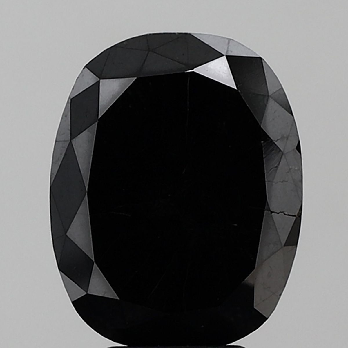 Oval Black Natural Diamond 6.1ct VS1 loose diamond