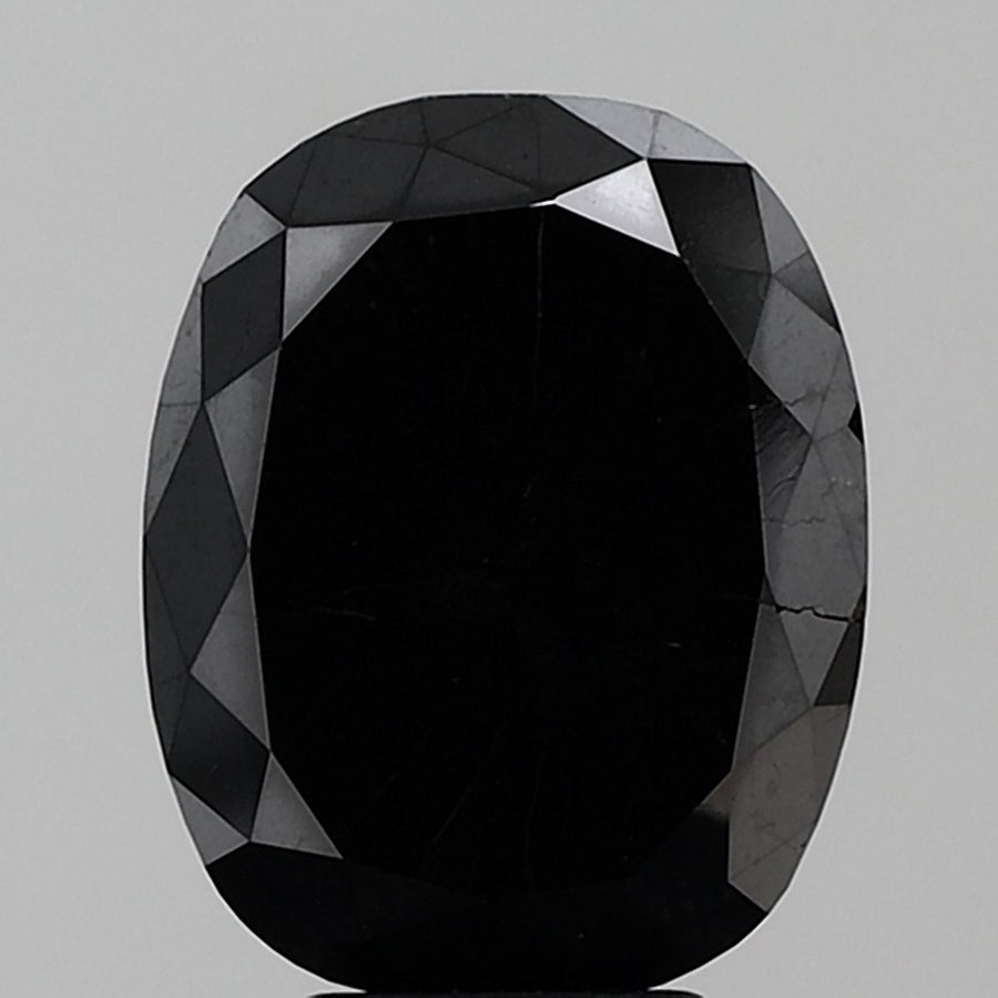 Oval Black Natural Diamond 6.1ct VS1 loose diamond