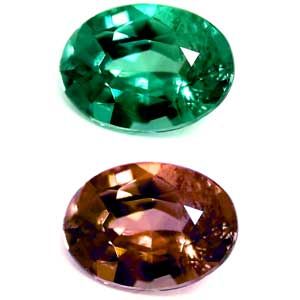 Oval Green Alexandrite 0.1ct loose gemstone