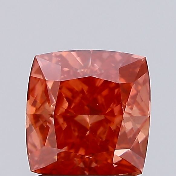 Cushion Fancy Vivid Red Lab-grown Diamond 1.09ct VS1 loose diamond
