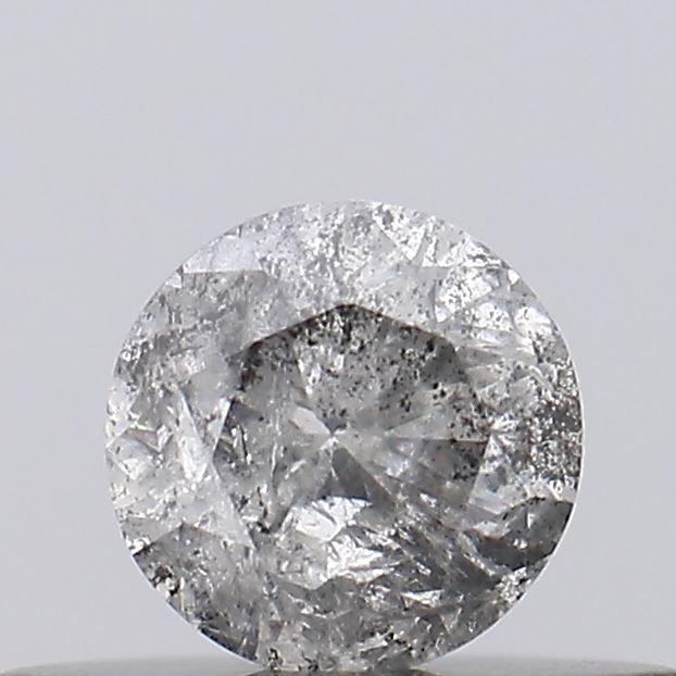 Round Salt And Pepper Natural Diamond 0.24ct I3 loose diamond