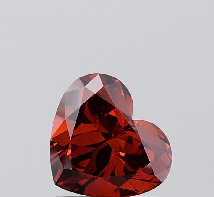 Heart Fancy Deep Orange Lab-grown Diamond 1.13ct VS1 loose diamond