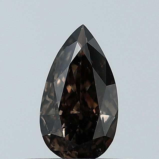 Pear Fancy Deep Black Lab-grown Diamond 0.5ct SI1 loose diamond