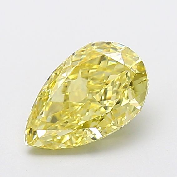 Pear Fancy Intense Yellow Lab-grown Diamond 1.66ct VS1 loose diamond