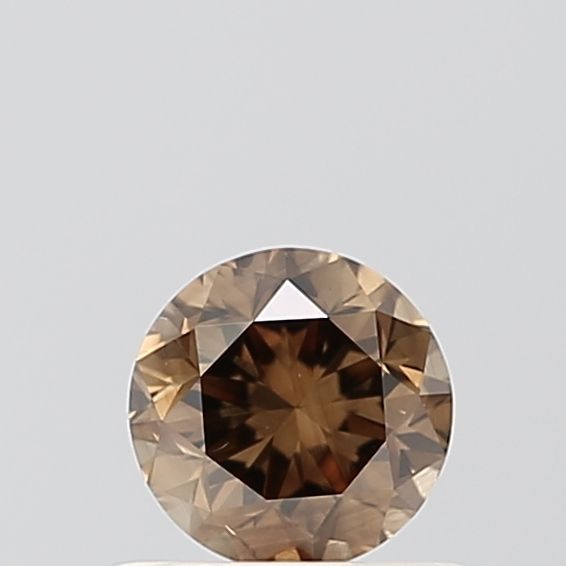 Round Fancy Brown Natural Diamond 0.5ct SI1 loose diamond