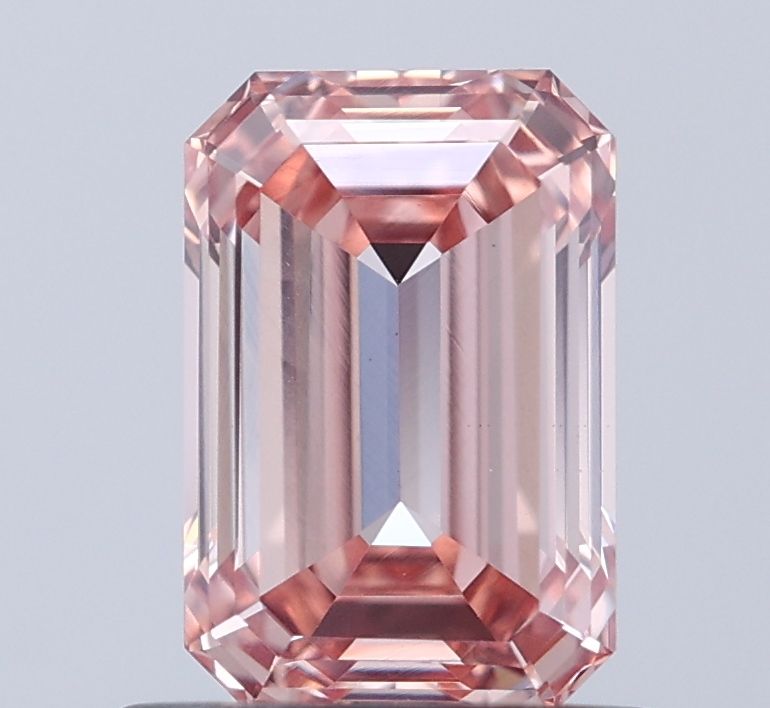 Emerald Fancy Light Pink Brown Lab-grown Diamond 0.99ct VVS2 loose diamond