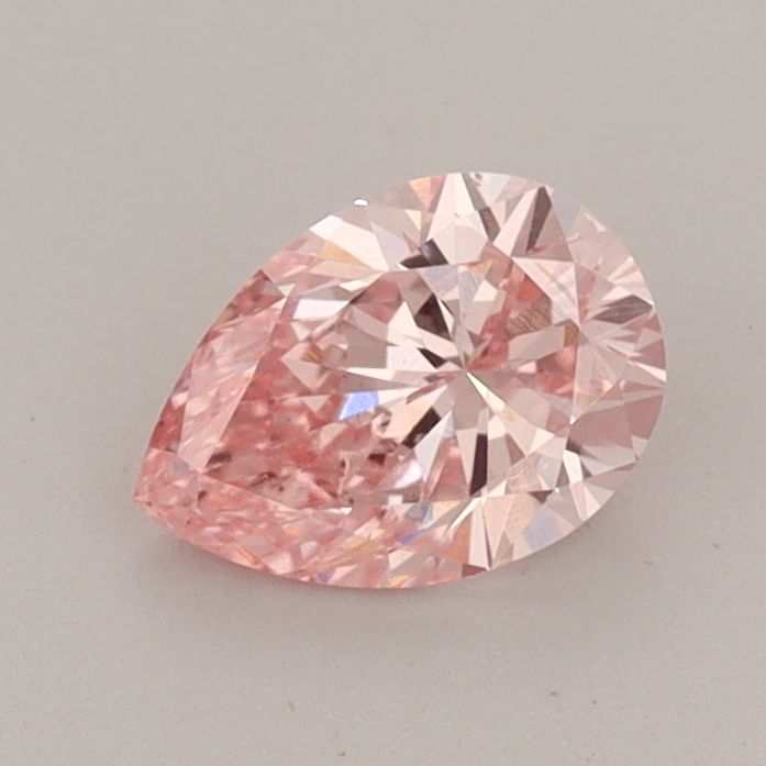 Pear Fancy Vivid Pink Lab-grown Diamond 0.64ct VS1 loose diamond