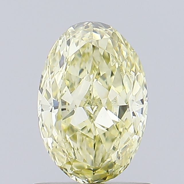 Oval Fancy Yellow Lab-grown Diamond 0.81ct VVS2 loose diamond