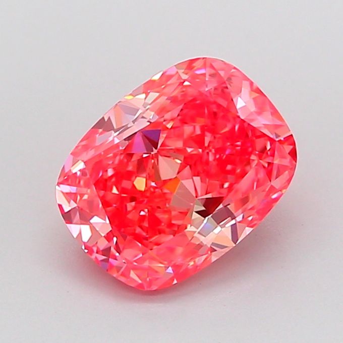 Cushion Fancy Vivid Red Lab-grown Diamond 1.65ct VVS2 loose diamond
