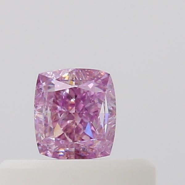 Cushion Fancy Intense Pink Purple Natural Diamond 0.27ct I1 loose diamond