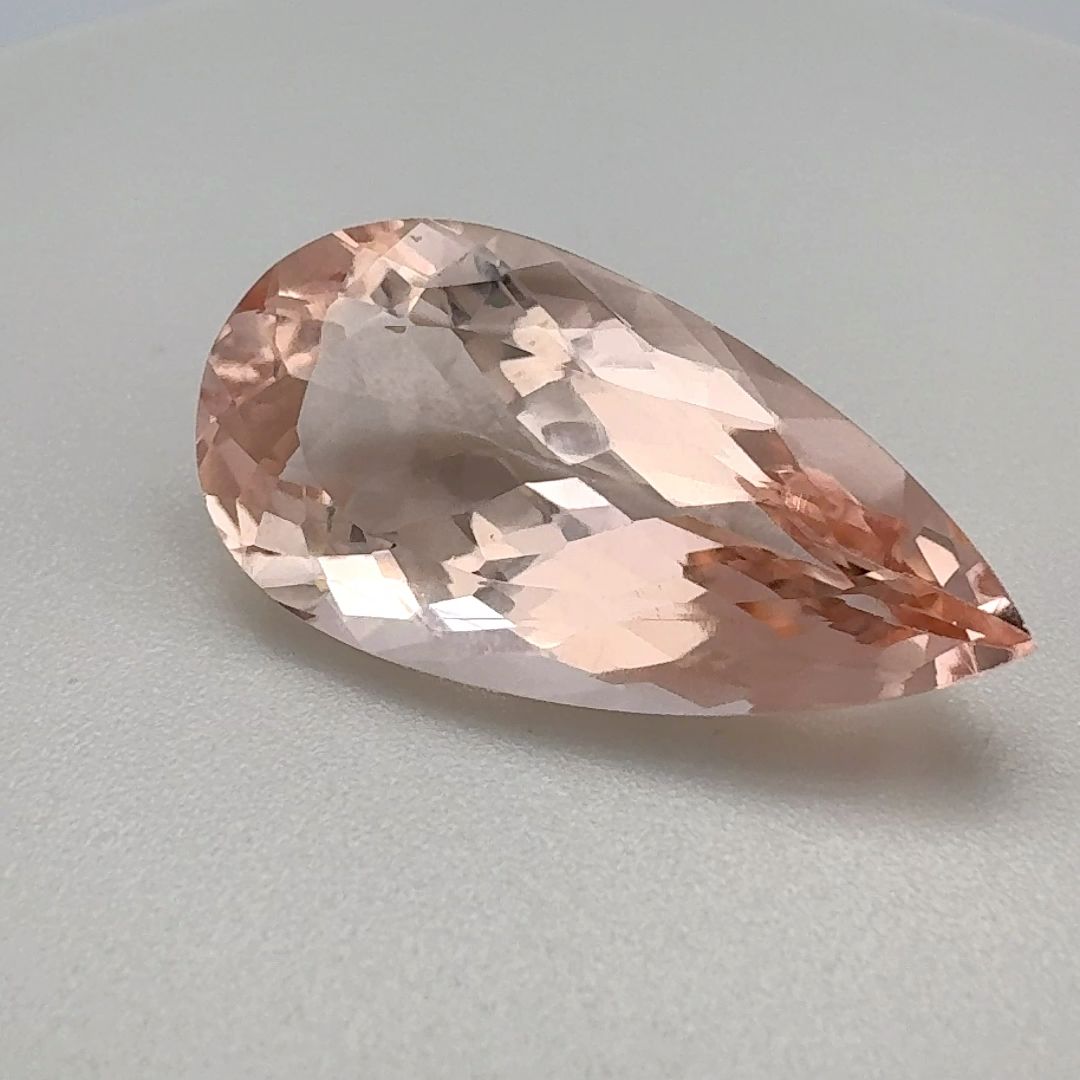 Pear Pink Morganite 10.03ct loose gemstone