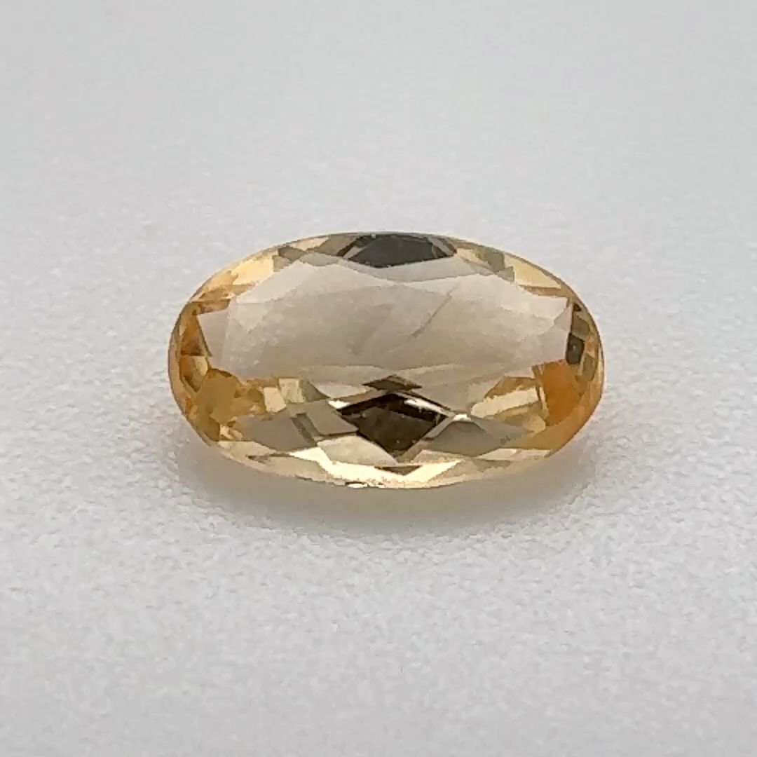 Oval Yellow Topaz 0.62ct loose gemstone