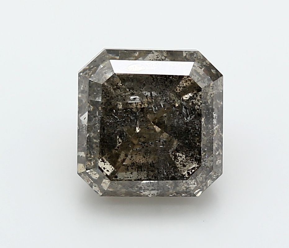 Asscher Fancy Gray Natural Diamond 5.15ct I2 loose diamond