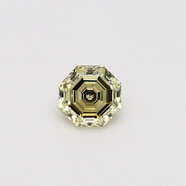 Octagonal Fancy Yellow Natural Diamond 0.31ct VS1 loose diamond
