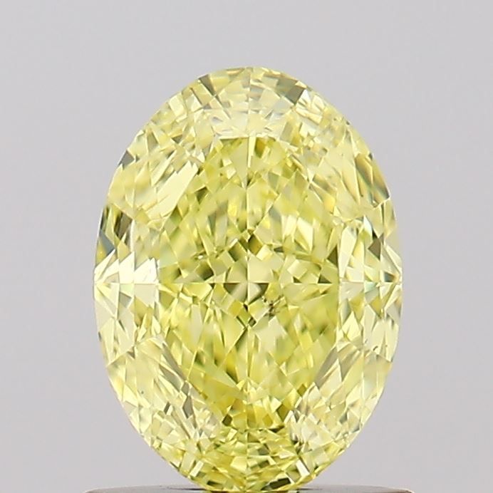 Oval Fancy Intense Yellow Natural Diamond 1.02ct SI1 loose diamond