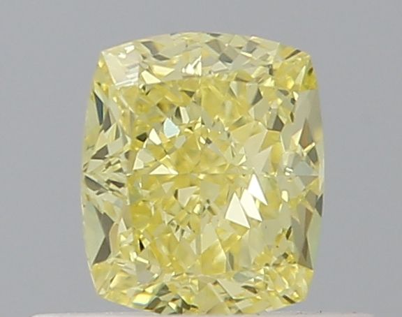 Cushion Fancy Intense Yellow Natural Diamond 0.55ct VS1 loose diamond