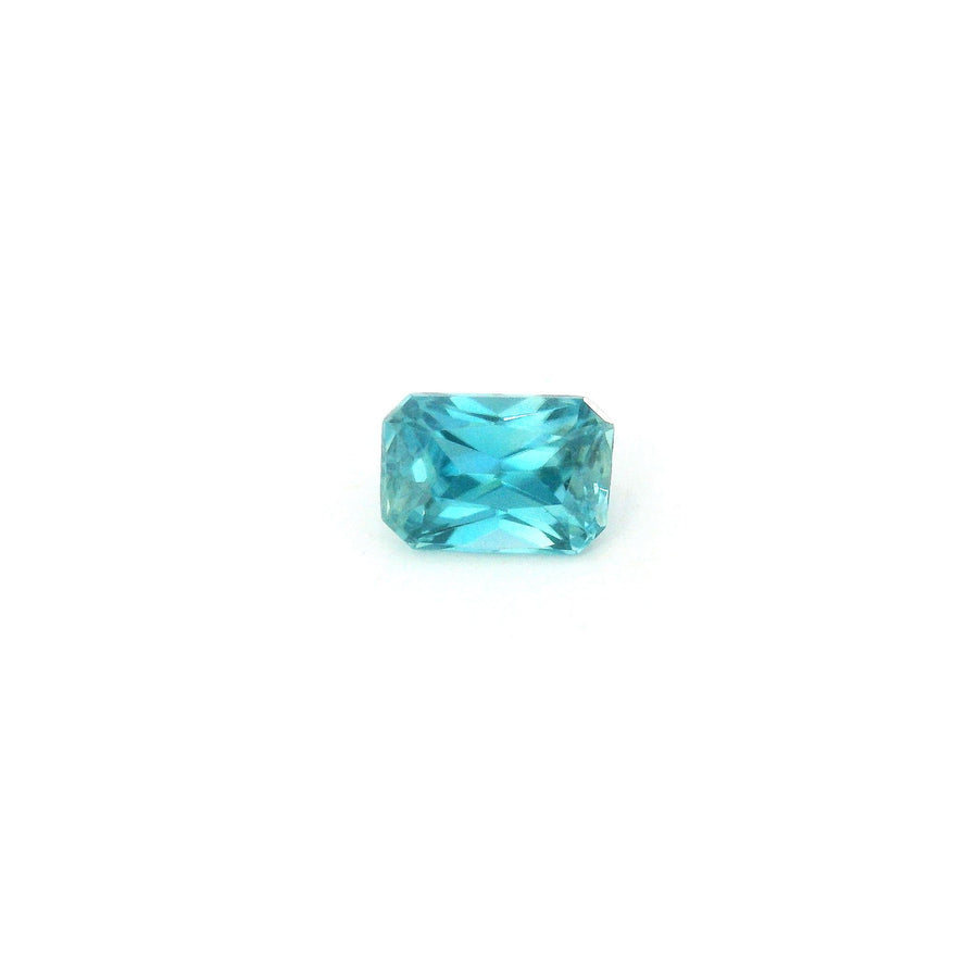 Octagonal Blue Zircon 0.97ct loose gemstone