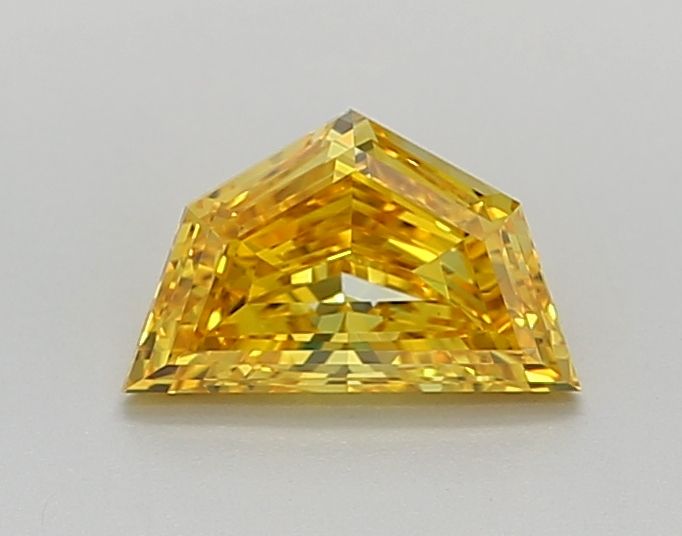 Pentagonal Fancy Vivid Yellow Lab-grown Diamond 1.02ct VS1 loose diamond