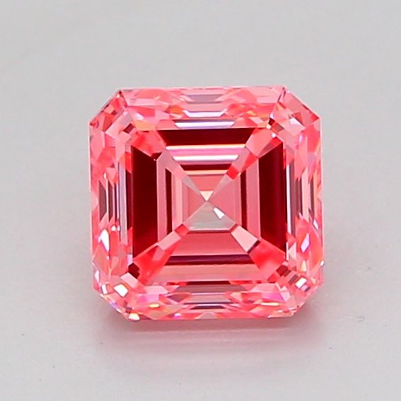 Asscher Fancy Vivid Pink Lab-grown Diamond 1.06ct VVS2 loose diamond