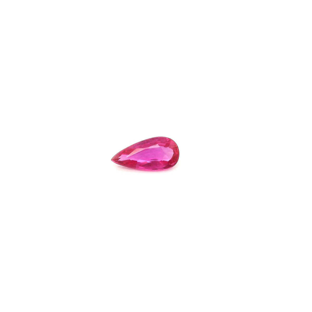 Pear Red Ruby 0.25ct loose gemstone