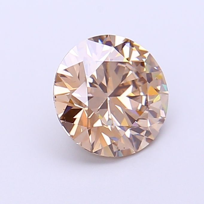 Round Fancy Light Brown Lab-grown Diamond 1.38ct VS2 loose diamond