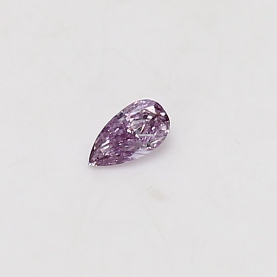 Pear Fancy Intense Pink Purple Natural Diamond 0.07ct loose diamond