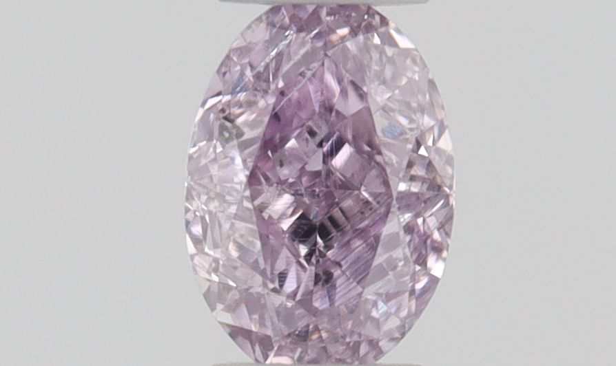 Oval Fancy Intense Purple Pink Natural Diamond 0.15ct I1 loose diamond
