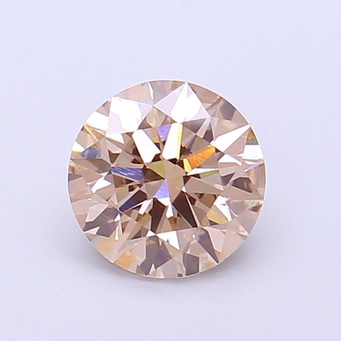 Round Fancy Light Brown Lab-grown Diamond 1.3ct VVS2 loose diamond