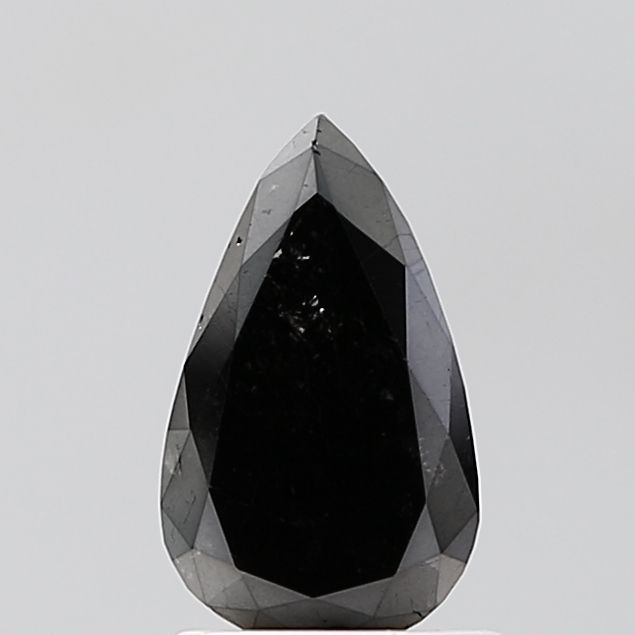 Pear Black Natural Diamond 1.17ct VS1 loose diamond