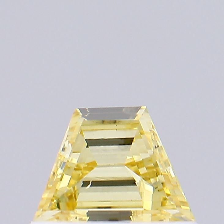 Trapezoid Fancy Vivid Yellow Lab-grown Diamond 0.32ct VS2 loose diamond