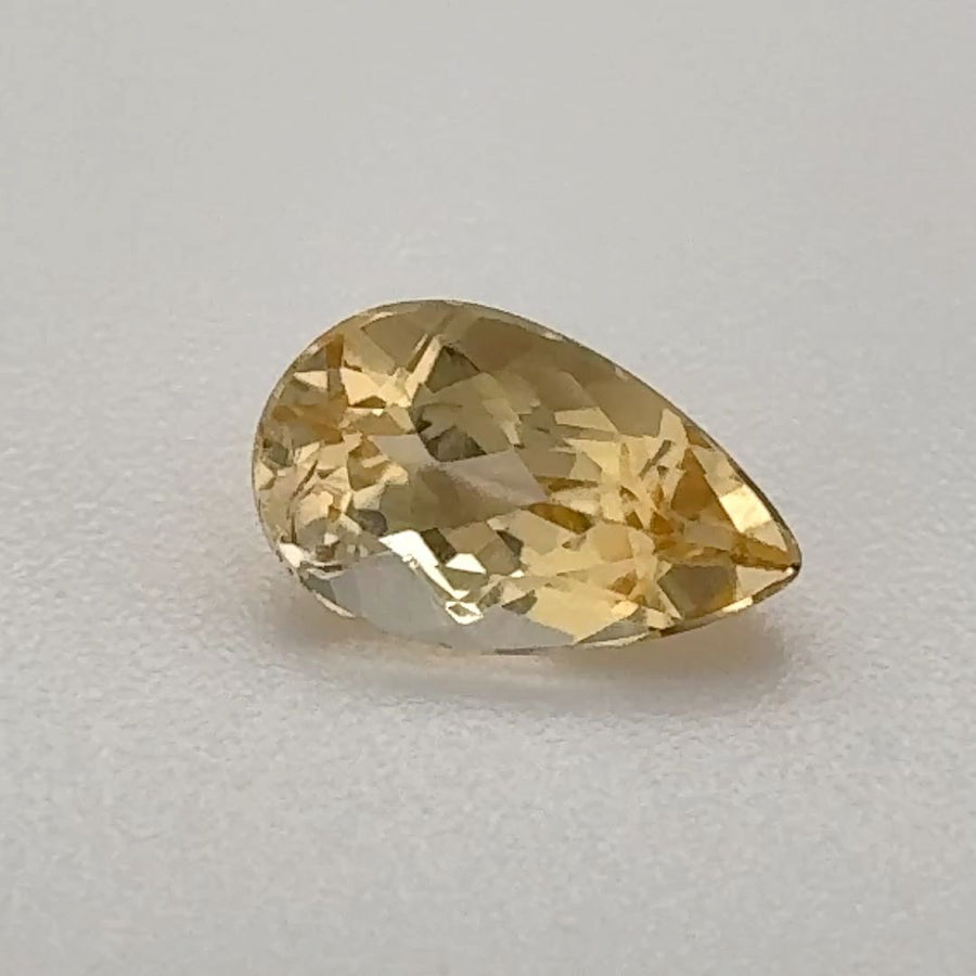 Pear Yellow Topaz 0.81ct loose gemstone