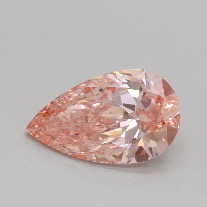 Pear Fancy Intense Pink Lab-grown Diamond 0.5ct SI1 loose diamond