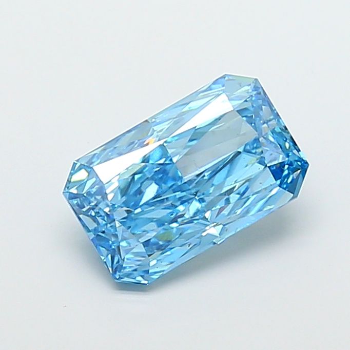 Radiant Fancy Vivid Blue Lab-grown Diamond 4.6ct VS2 loose diamond