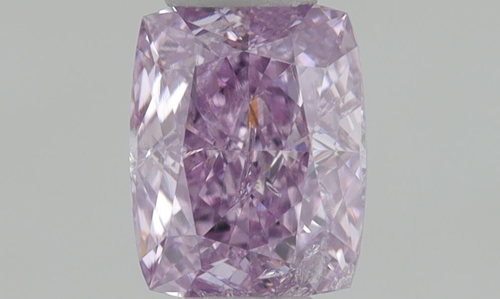 Cushion Fancy Intense Pink Purple Natural Diamond 0.31ct I2 loose diamond