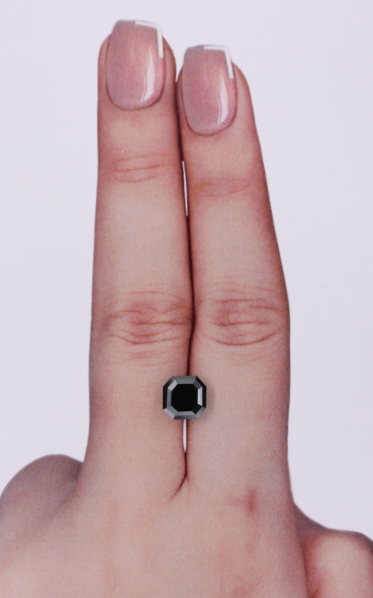 Asscher Black Natural Diamond 1.59ct loose diamond