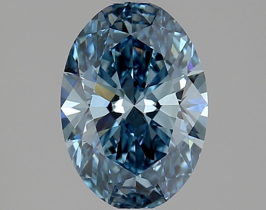 Oval Fancy Vivid Blue Lab-grown Diamond 1.55ct VVS2 loose diamond