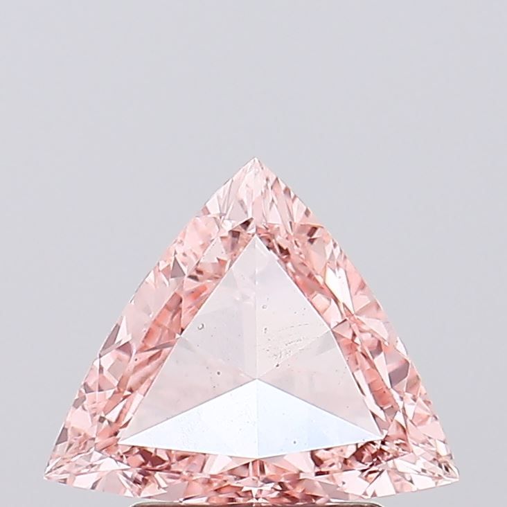 Triangular Fancy Intense Pink Lab-grown Diamond 1.28ct VS1 loose diamond