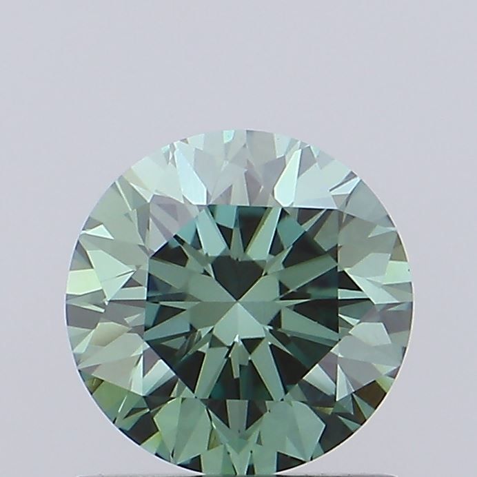 Round Fancy Vivid Green Lab-grown Diamond 0.29ct VVS2 loose diamond