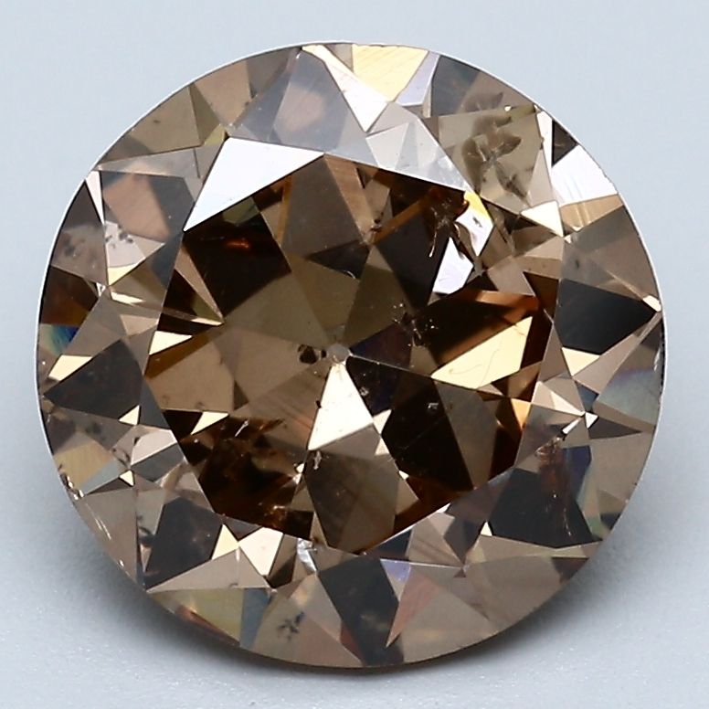 European Cut Fancy Brown Natural Diamond 3.84ct I1 loose diamond