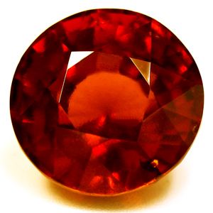 Round Orange Garnet 8.57ct loose gemstone