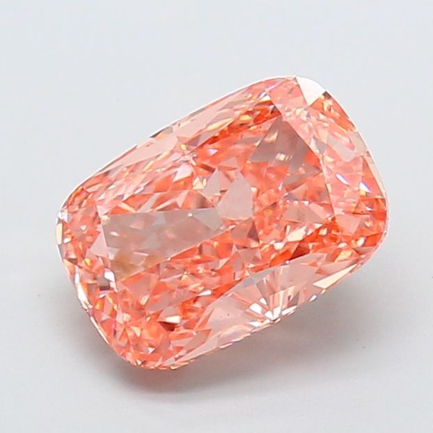 Cushion Fancy Intense Pink Orange Lab-grown Diamond 3.03ct VS2 loose diamond