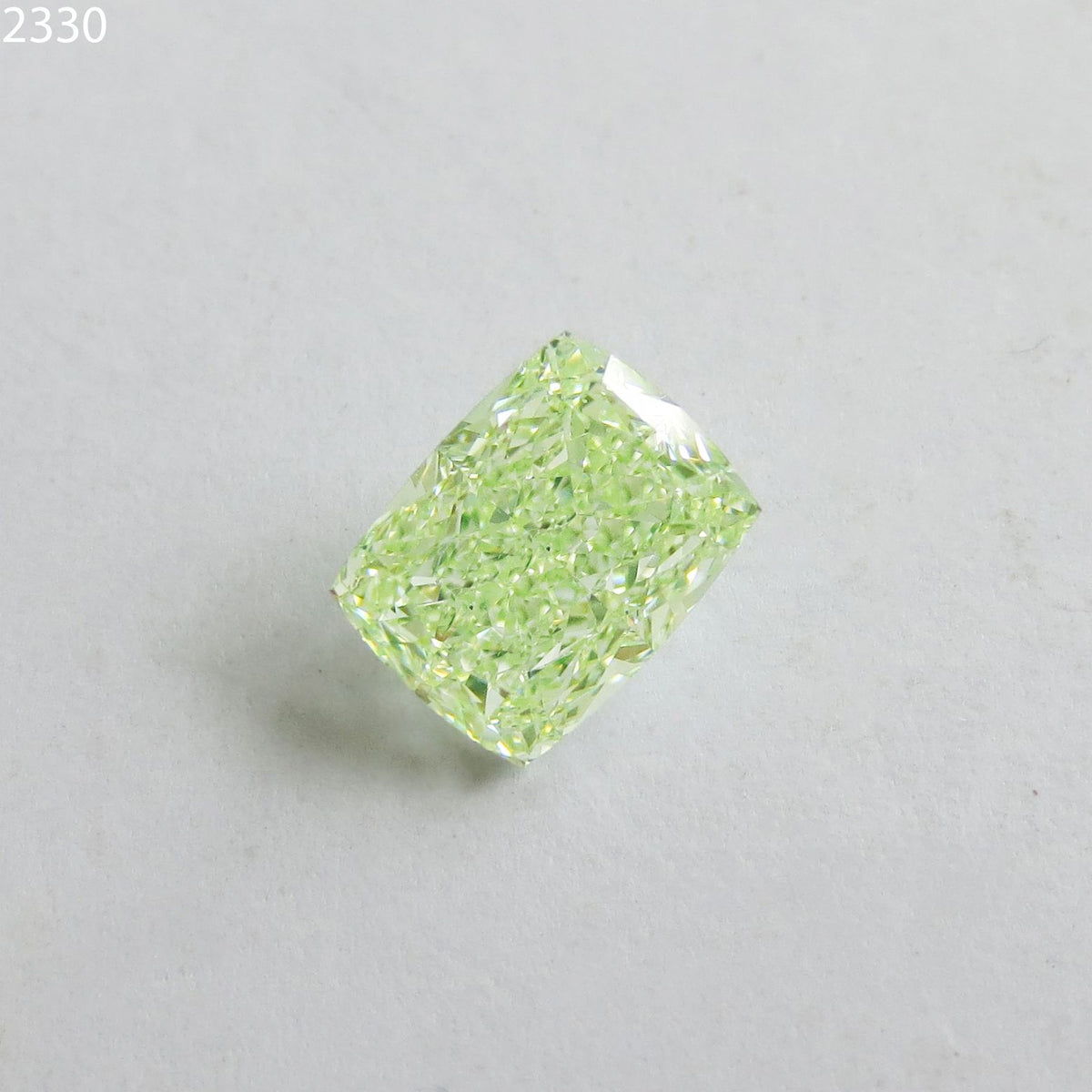 Cushion Fancy Intense Yellowish Green Natural Diamond 2.02ct SI2 loose diamond