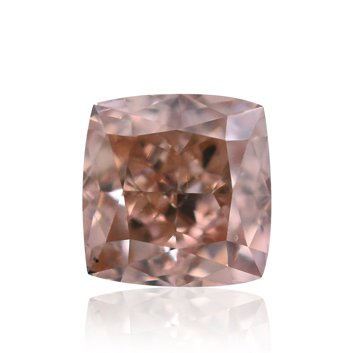 Cushion Fancy Orangey Pink Natural Diamond 0.24ct loose diamond