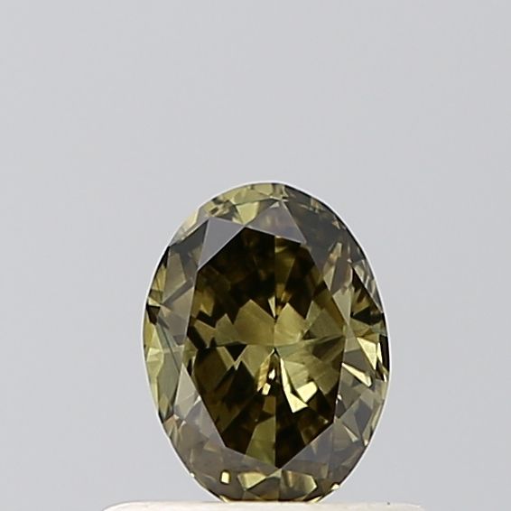 Oval Fancy Vivid Brown Lab-grown Diamond 0.41ct VS1 loose diamond