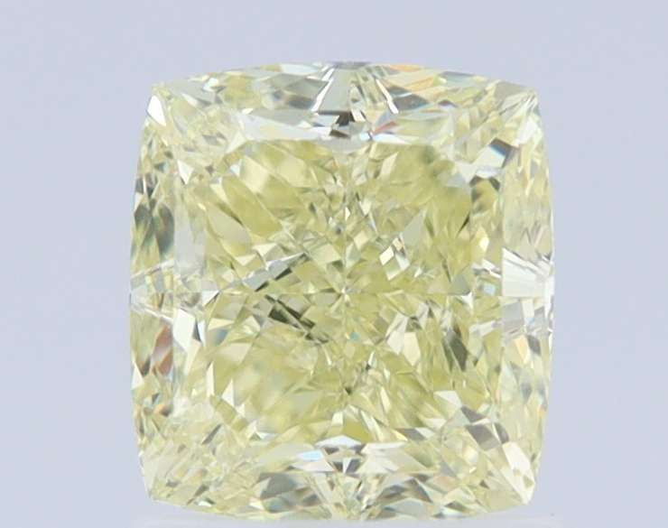 Cushion Fancy Light Yellow Natural Diamond 1.5ct VVS2 loose diamond