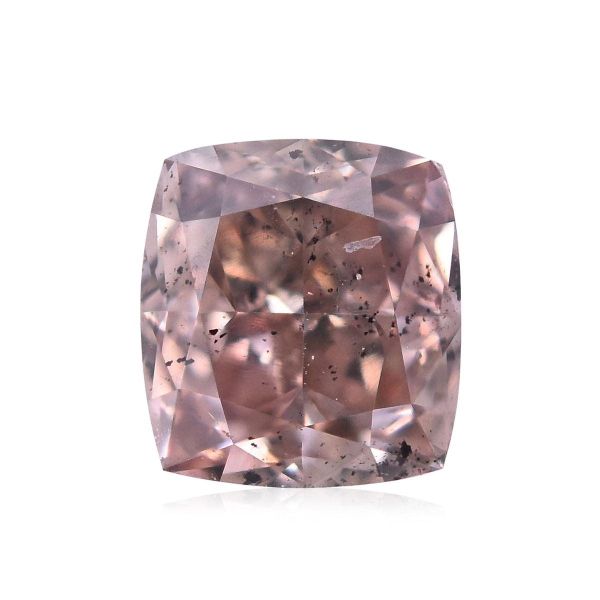 Cushion Fancy Pink Brown Natural Diamond 0.32ct loose diamond