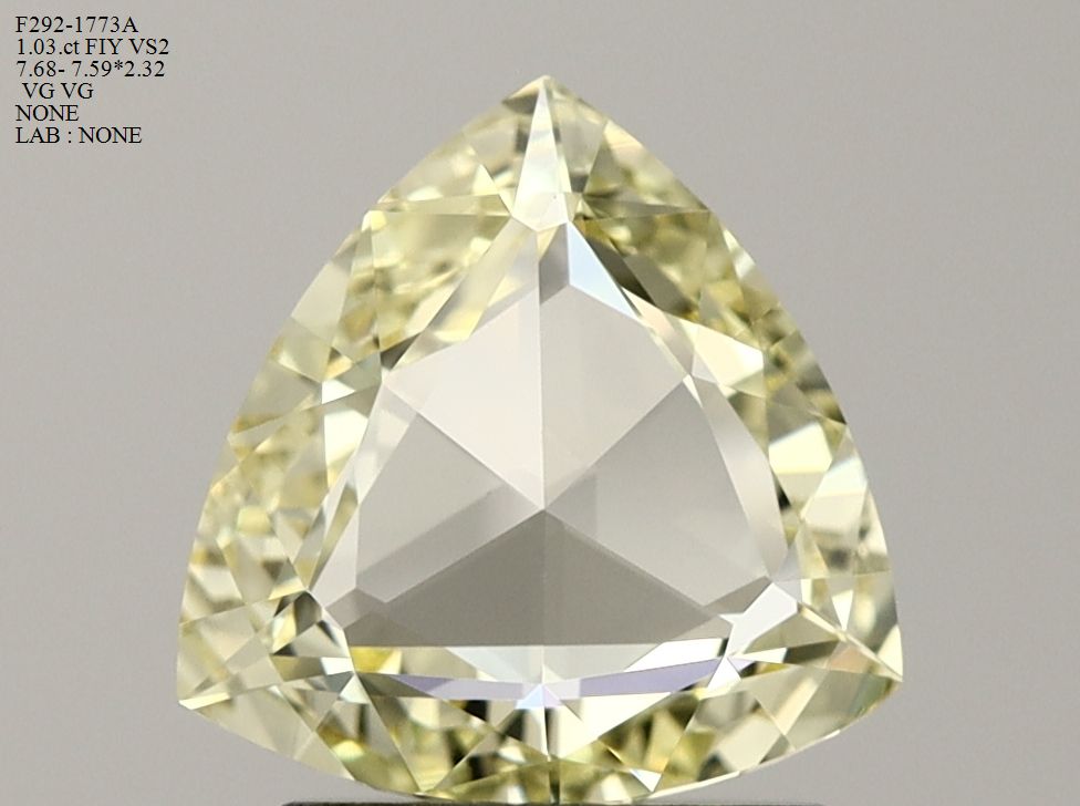 Rose Fancy Intense Yellow Natural Diamond 1.02ct VS1 loose diamond