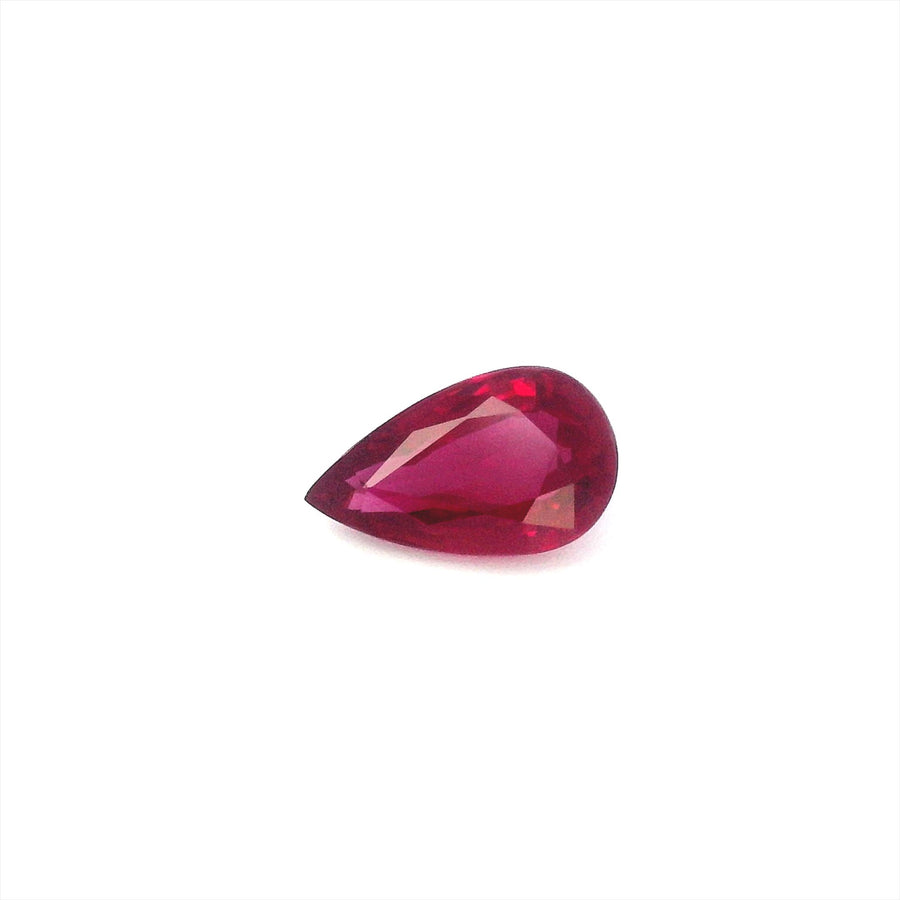 Pear Red Ruby 1.31ct loose gemstone