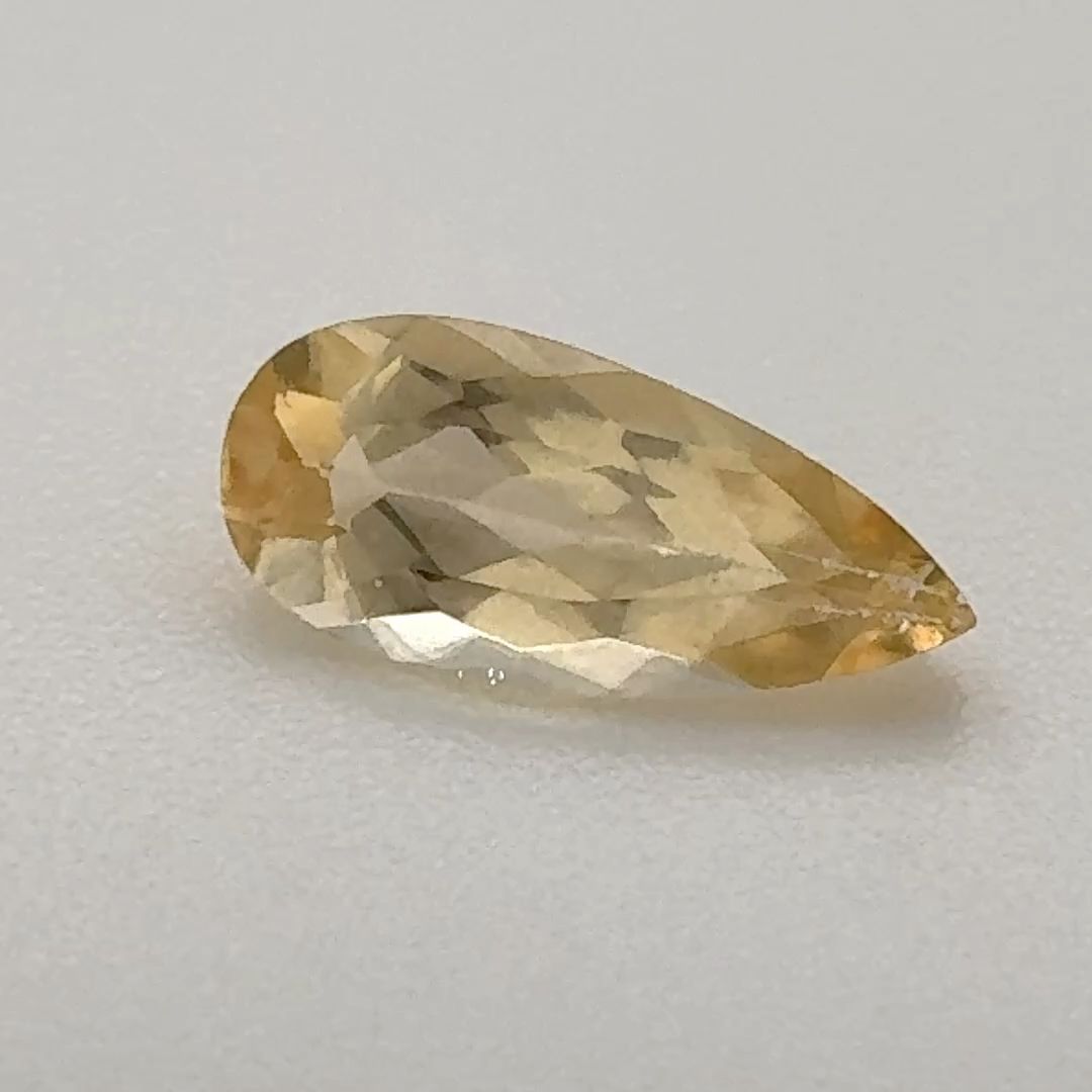 Pear Yellow Topaz 0.865ct loose gemstone