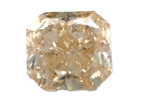 Square Radiant Champagne Natural Diamond 0.79ct SI1 loose diamond